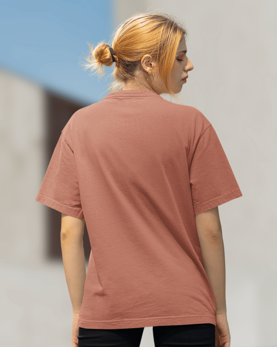 QUEENS Are Born in June Premium Oversize Tshirt (Coral)