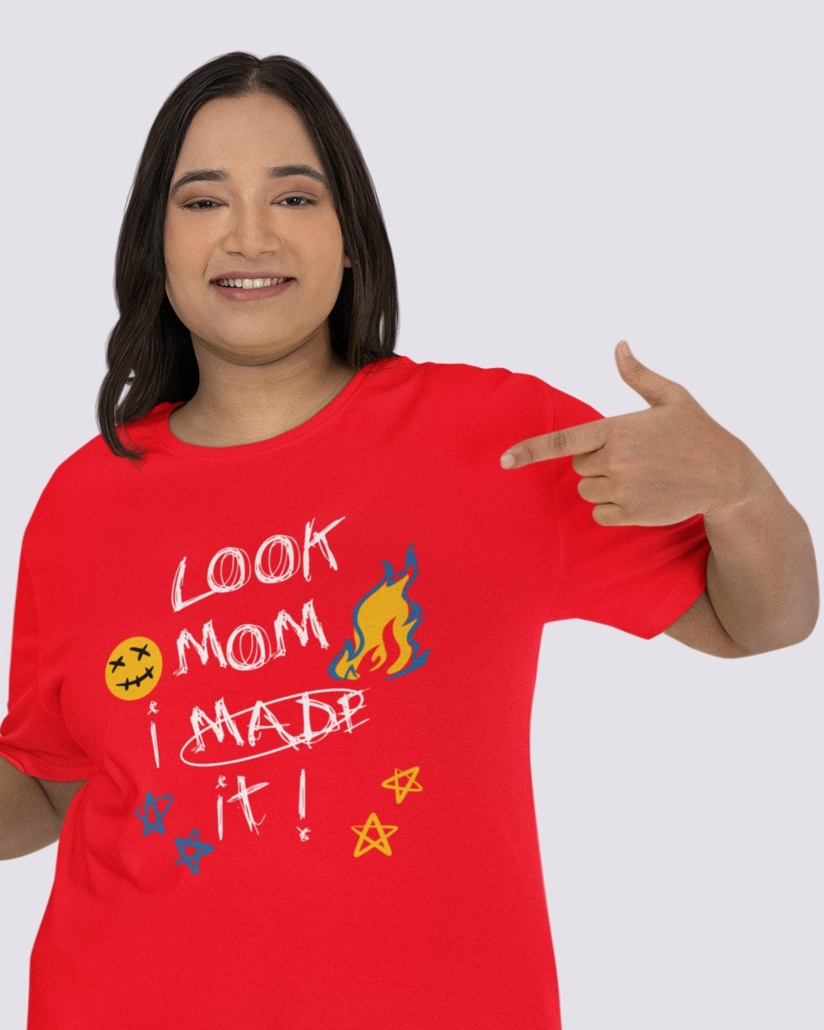 MOM Premium Women Oversize Tshirt (Red)