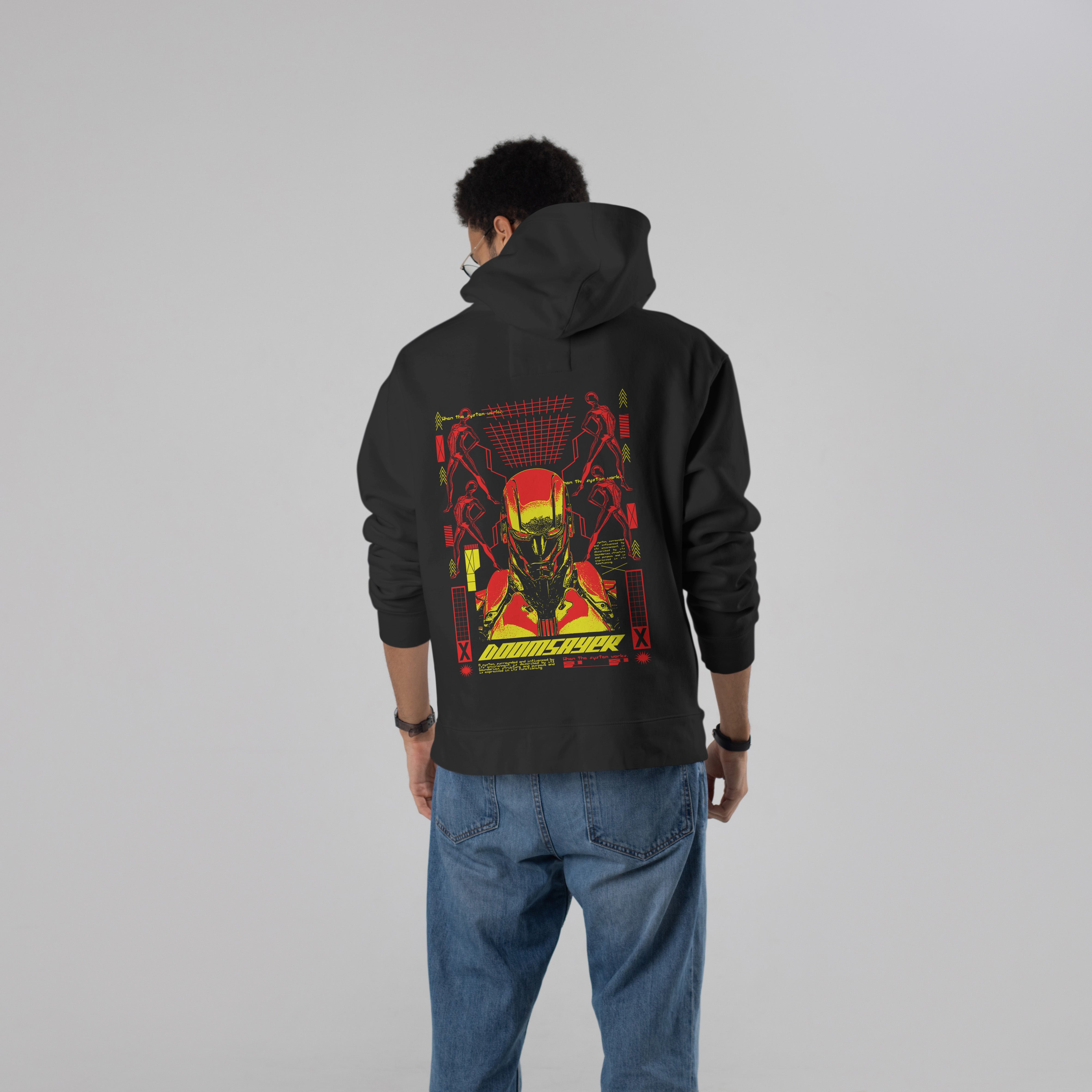 DOOMSAYER Premium Oversized Hoodie (Black)