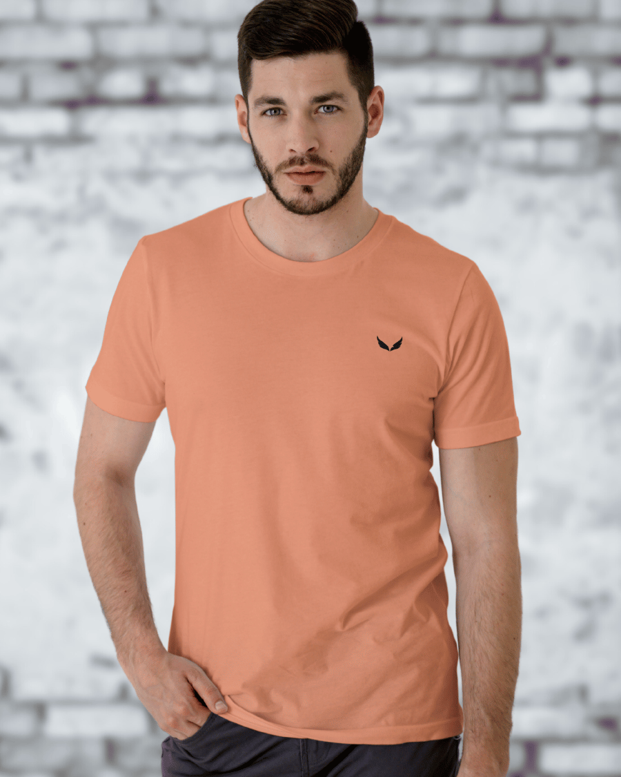 UNISEX PURE COTTON Regular Fit Classic Crew T-Shirt (Copper)