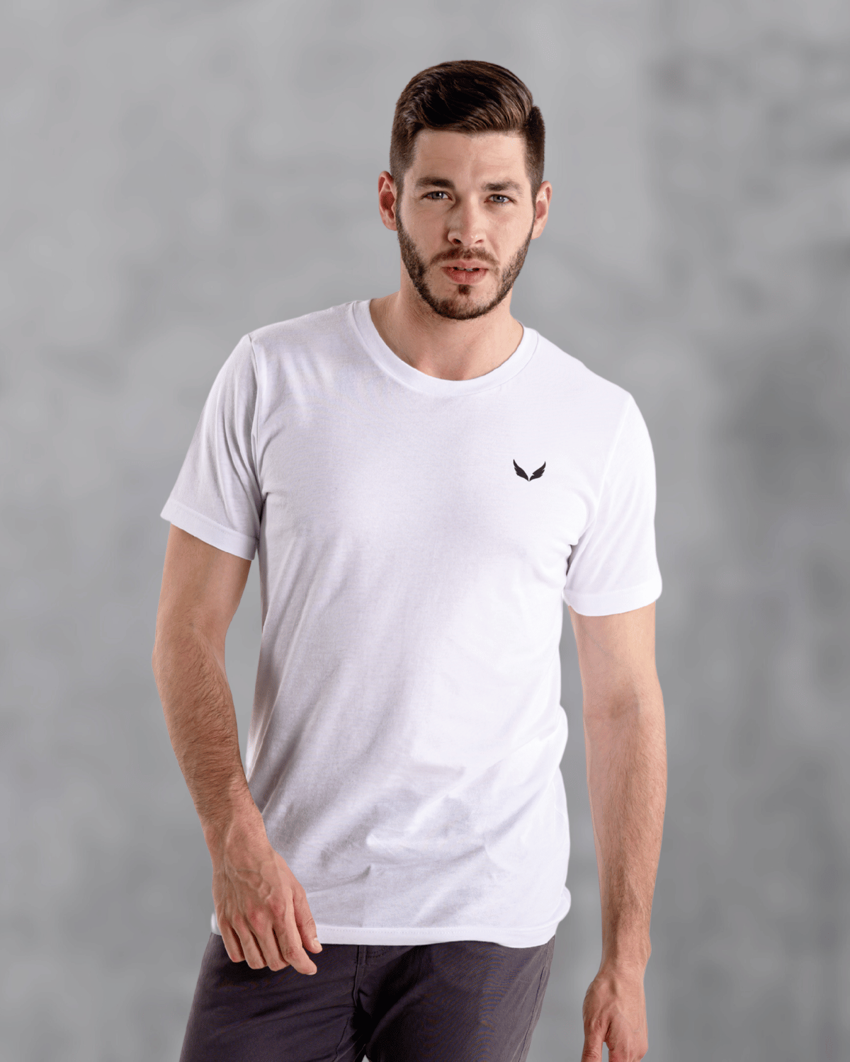 UNISEX PURE COTTON Regular Fit Classic Crew T-Shirt (White)