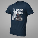 THE ROAD IS CALLING Premium Cotton Regular-fit T-Shirt